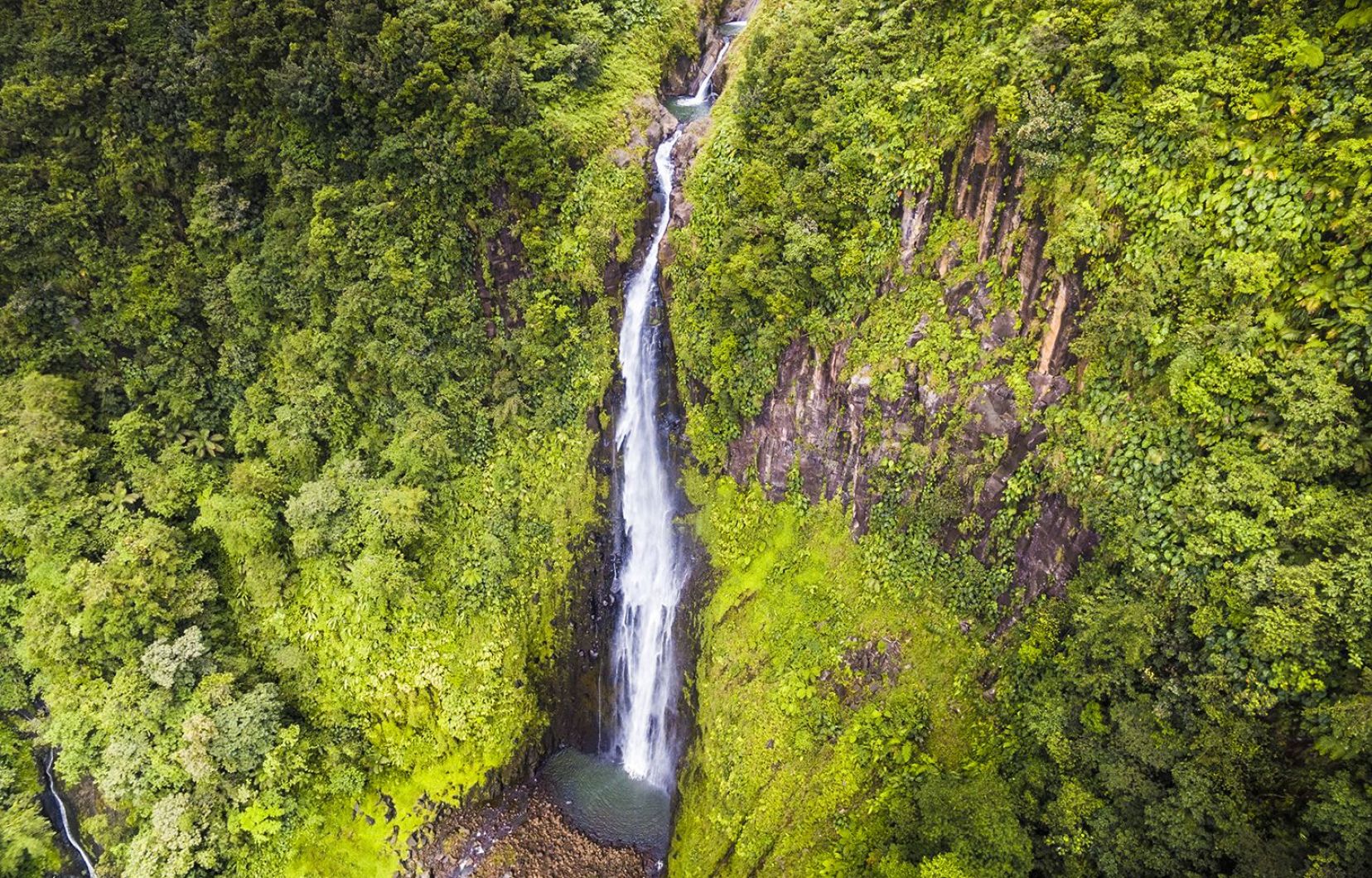 Les chutes du Carbet figurent parmi les principaux attraits du Parc national de la Guadeloupe.