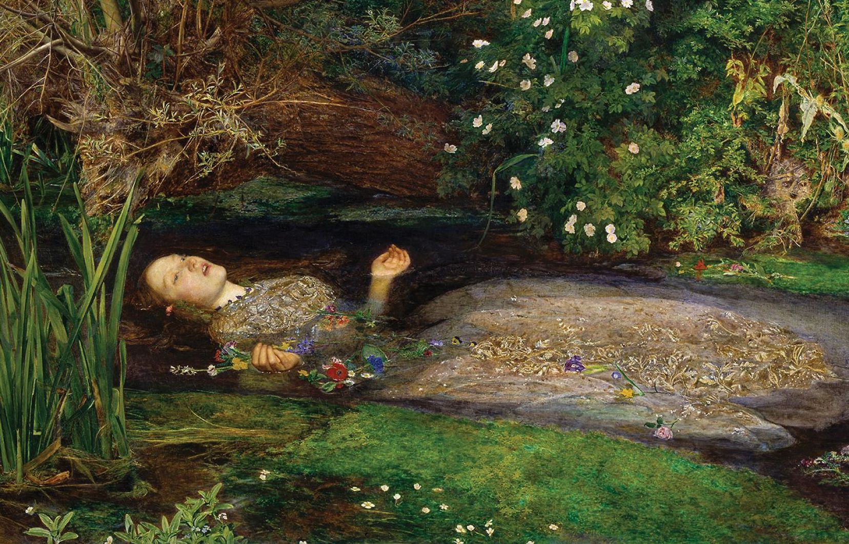 Un des chefs-d’oeuvre du préraphaélisme, l’Ophélie de John Everett Millais s’inspire du quatrième acte du drame shakespearien.