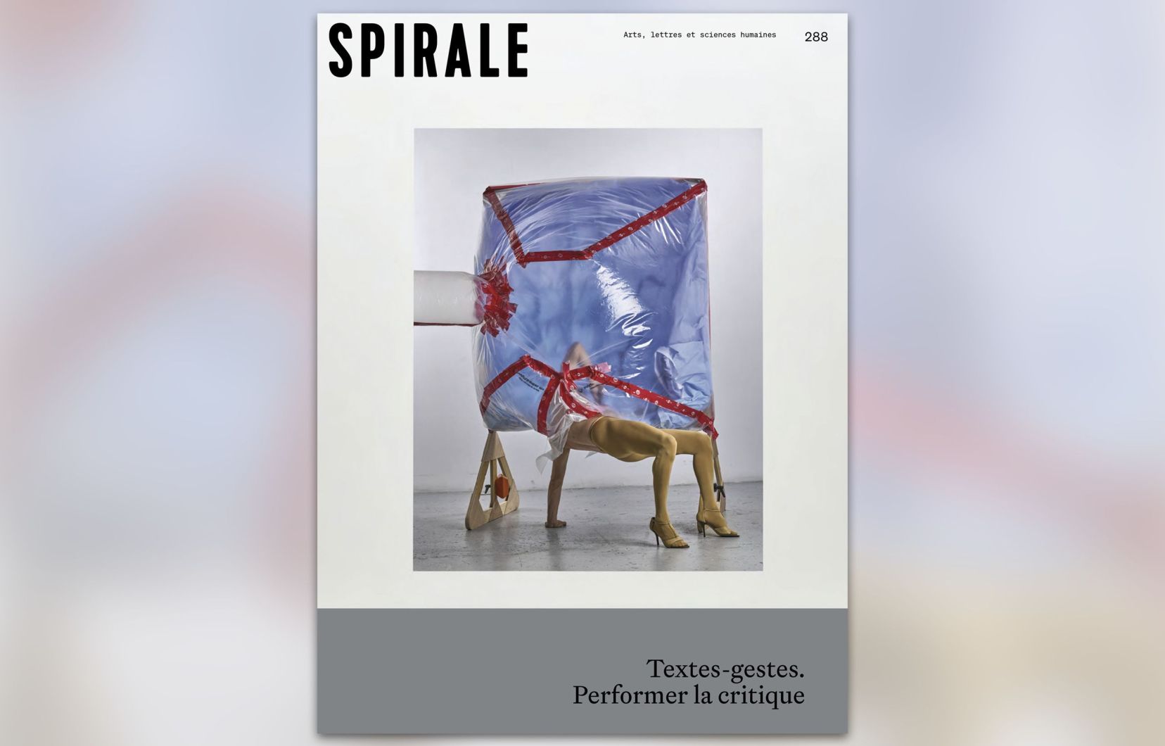 La couverture du numéro 288 de la revue «Spirale»