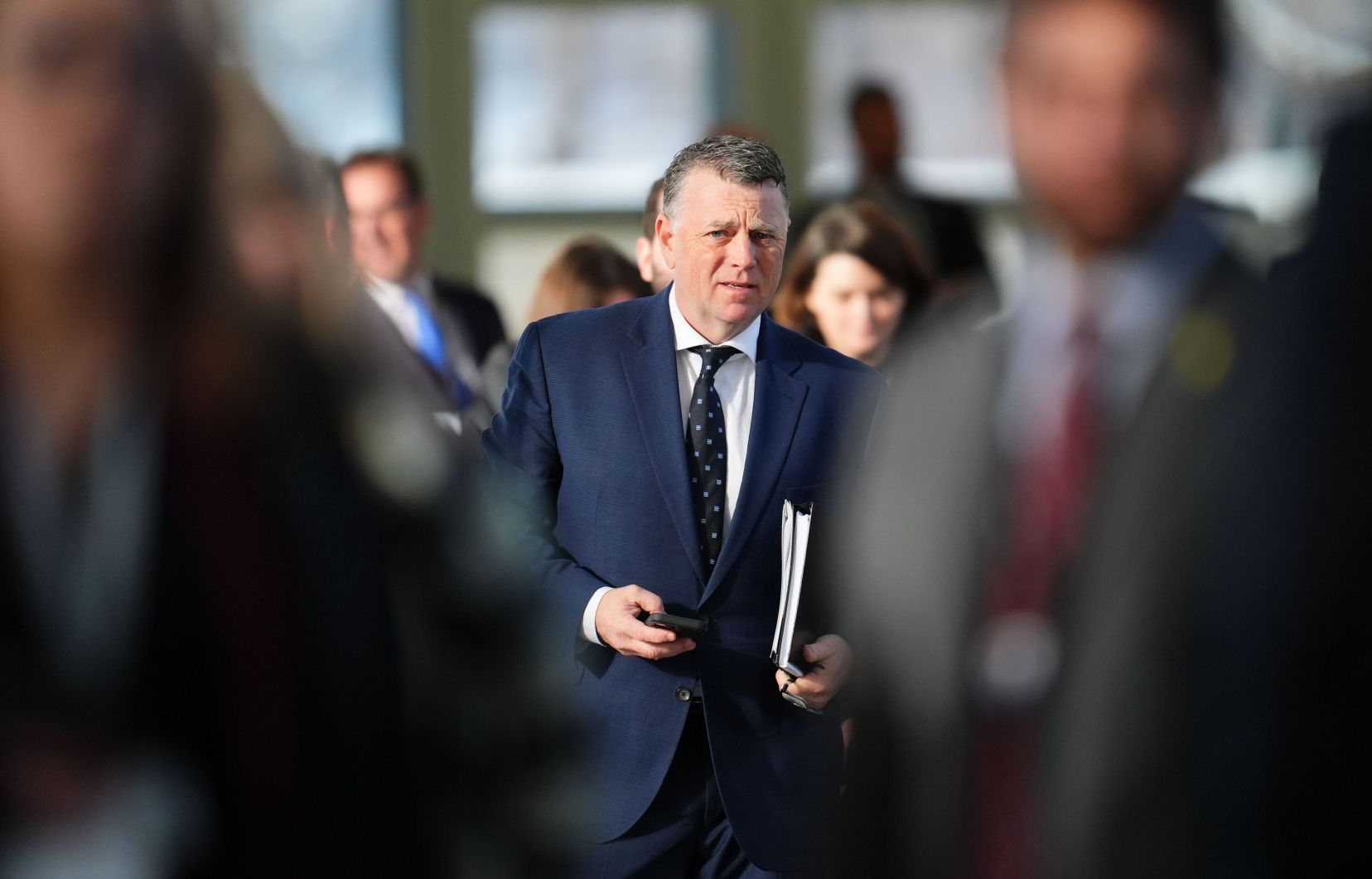 Le premier ministre de l’Île-du-Prince-Édouard, Dennis King lors de la réunion des premiers ministres à Ottawa, le mercredi 15 janvier 2025.