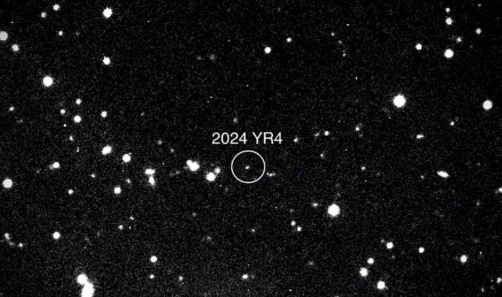Cette photo fournie par la NASA le 31 janvier 2025 montre l’astéroïde 2024 YR4 tel qu’observé par le télescope Magdalena Ridge de 2,4 m à l’Institut de technologie du Nouveau-Mexique le 27 janvier 2025.