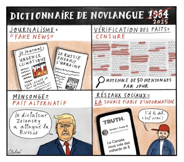 Le regard de notre caricaturiste Chloé sur l'actualité du jour
